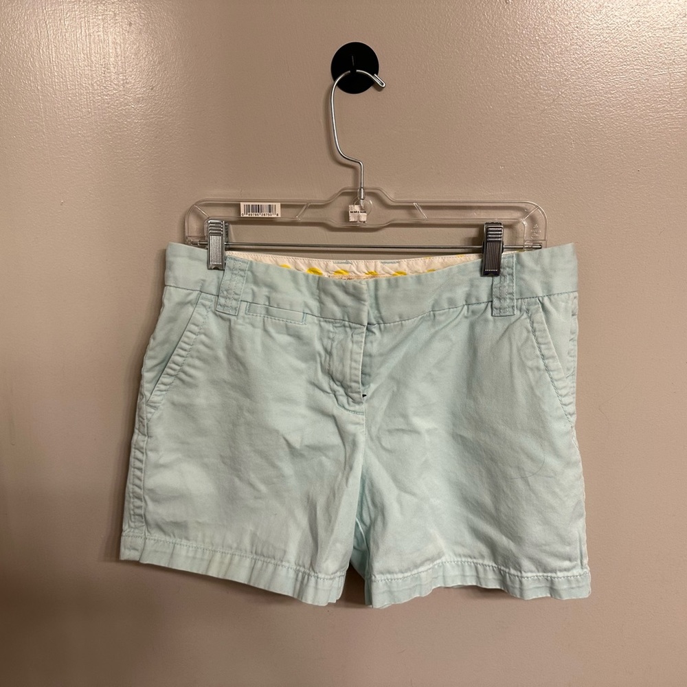 Size 6 Mint Blue JCrew Chino Shorts